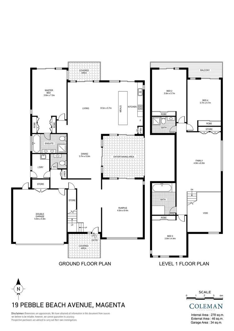 Floorplan of Homely house listing, 19 Pebble Beach Drive, Magenta NSW 2261