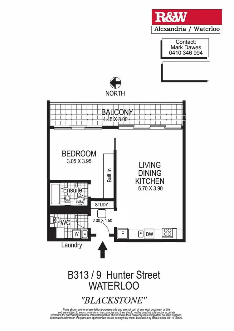 Floorplan of Homely apartment listing, B313/9 Hunter Street, Waterloo NSW 2017