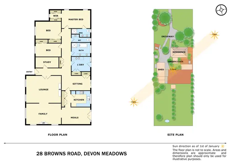 Floorplan of Homely house listing, 28 Browns Road, Devon Meadows VIC 3977