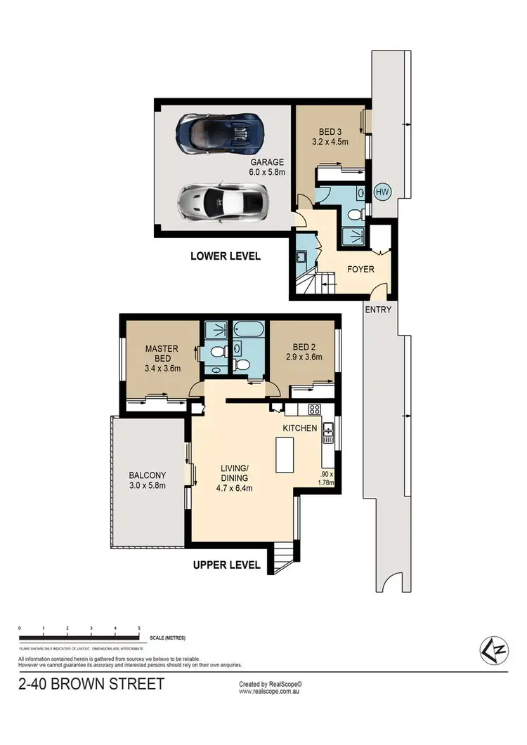 Floorplan of Homely townhouse listing, 2/40 Brown Street, Camp Hill QLD 4152