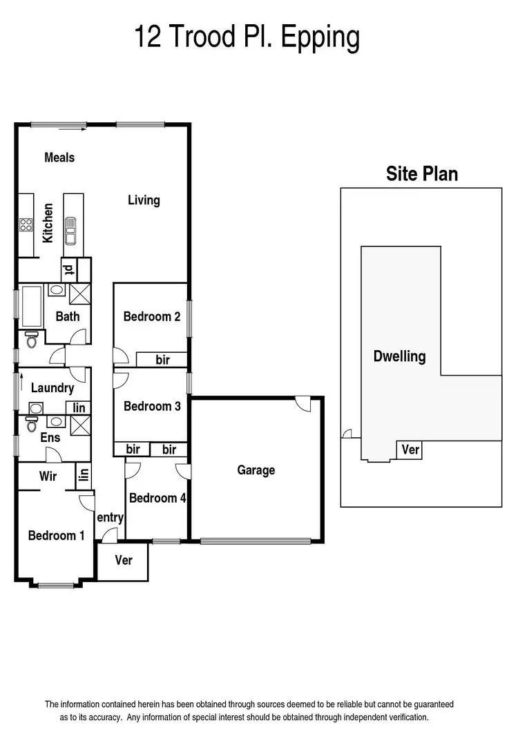 Floorplan of Homely house listing, 12 Trood Place, Epping VIC 3076