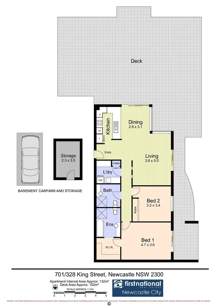 Floorplan of Homely unit listing, 701/328 King Street, Newcastle NSW 2300