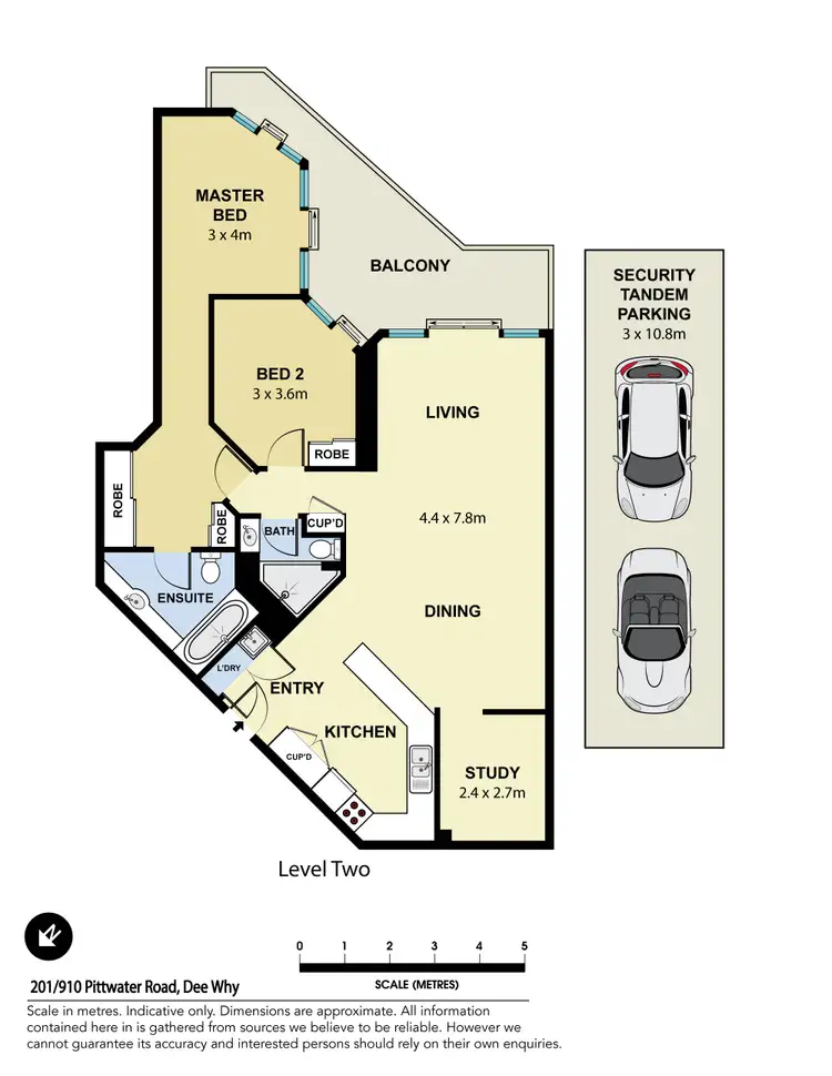 Floorplan of Homely apartment listing, 201/910 Pittwater Road, Dee Why NSW 2099
