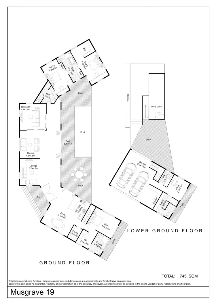 Floorplan of Homely house listing, 19 Musgrave Drive, Yandina Creek QLD 4561