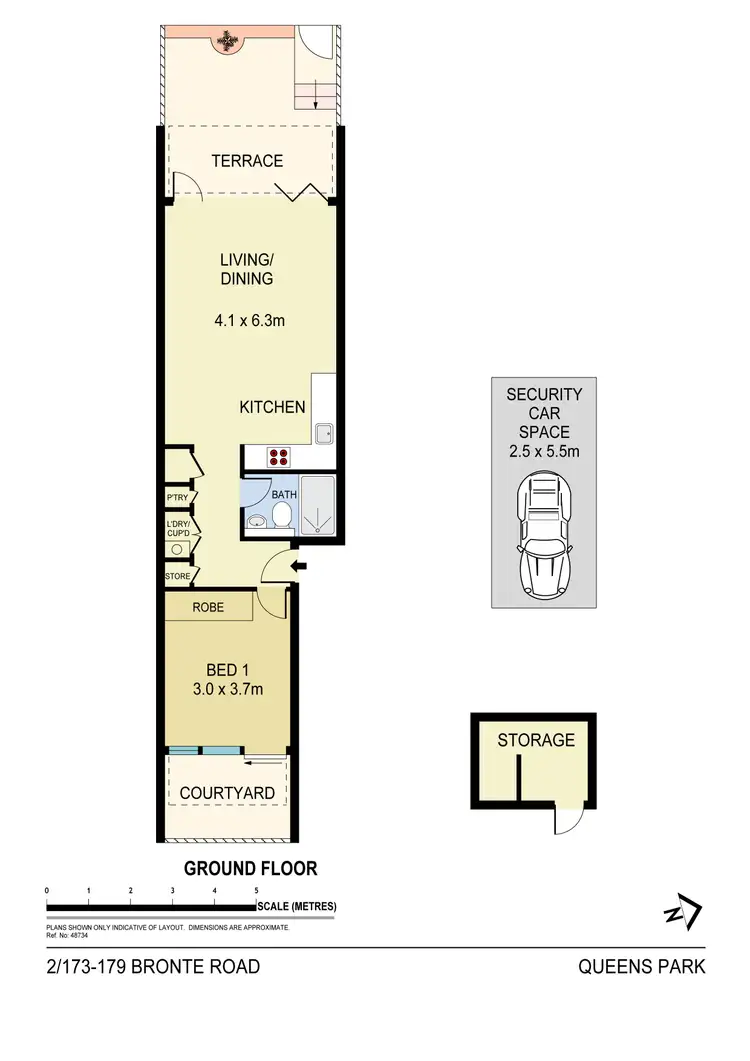 Floorplan of Homely apartment listing, 2/173-179 Bronte Road, Queens Park NSW 2022
