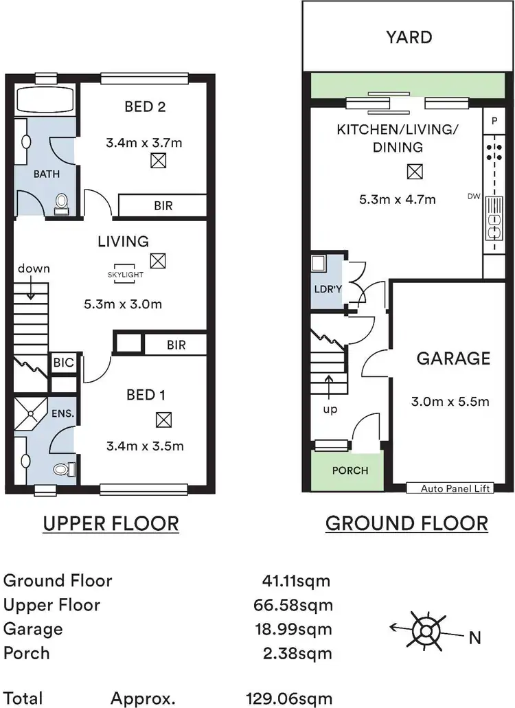 Floorplan of Homely townhouse listing, 30 Hobsons Place, Adelaide SA 5000