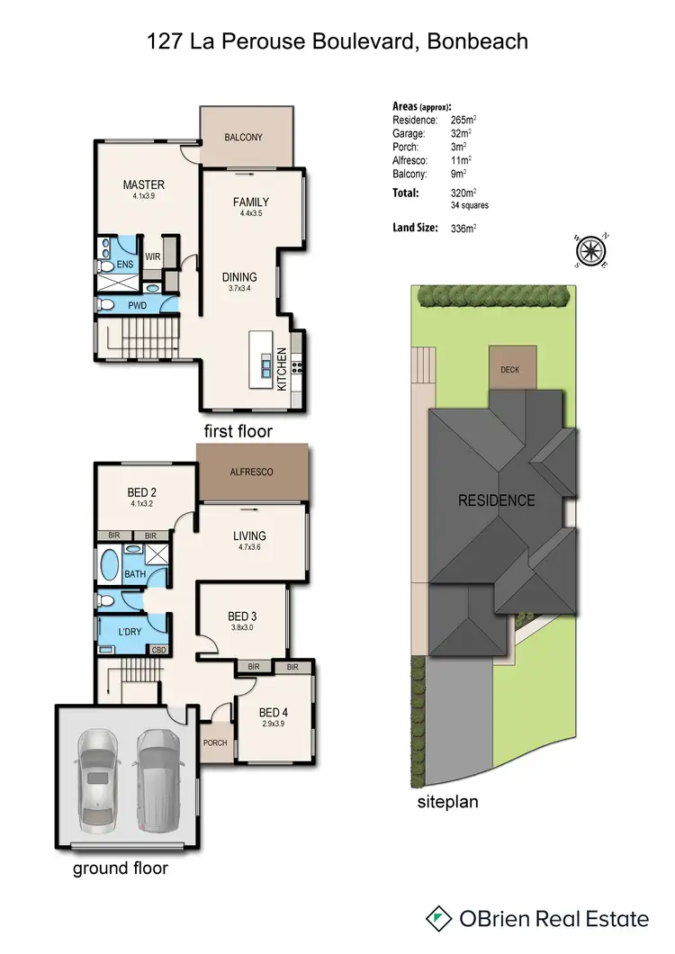 Floorplan of Homely townhouse listing, 127 La Perouse Boulevard, Bonbeach VIC 3196