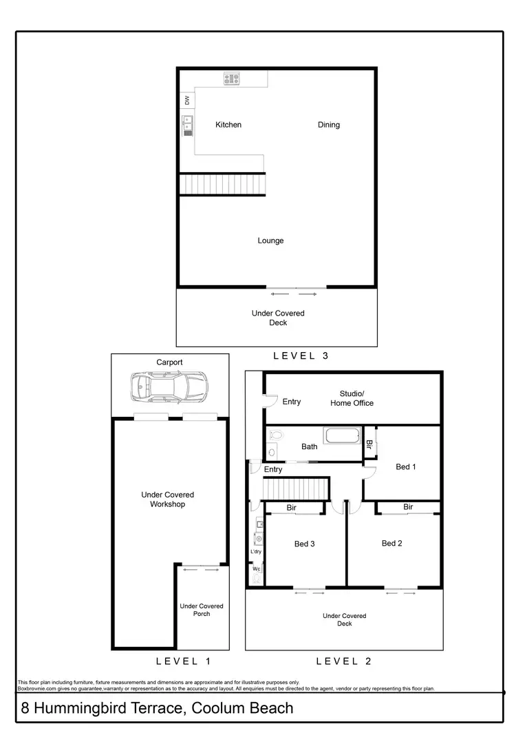 Floorplan of Homely house listing, 8 Hummingbird Terrace, Coolum Beach QLD 4573