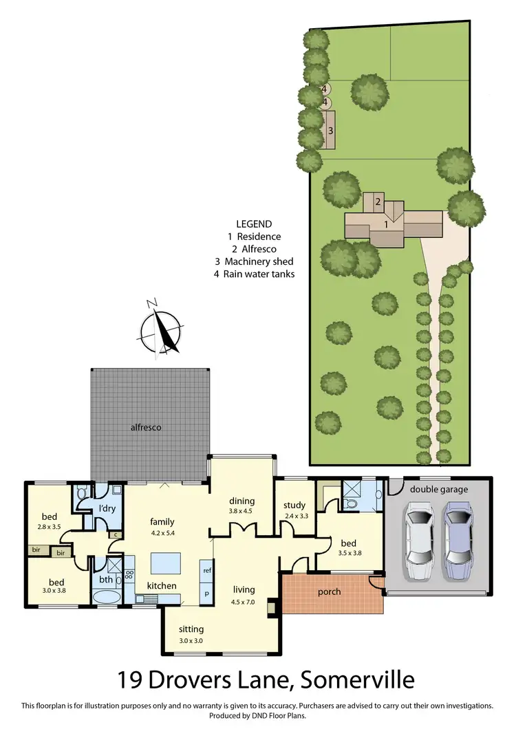Floorplan of Homely rural property listing, 19 Drovers Lane, Somerville VIC 3912