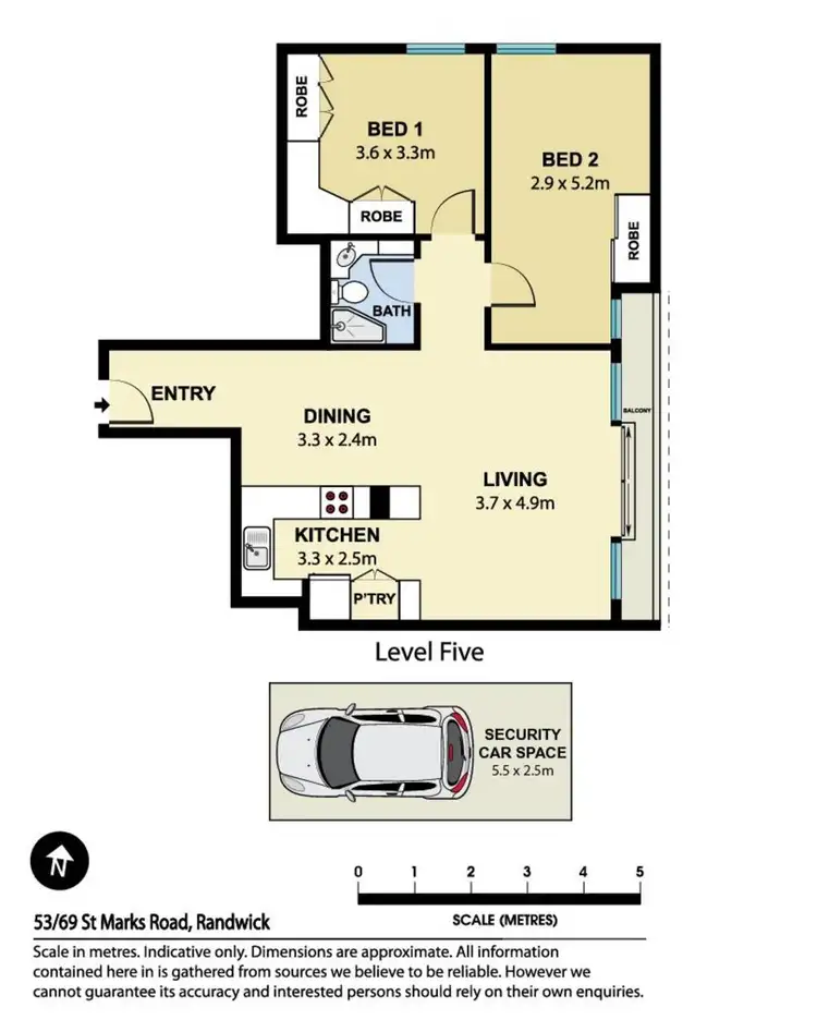Floorplan of Homely apartment listing, 53/69 St Marks Road, Randwick NSW 2031