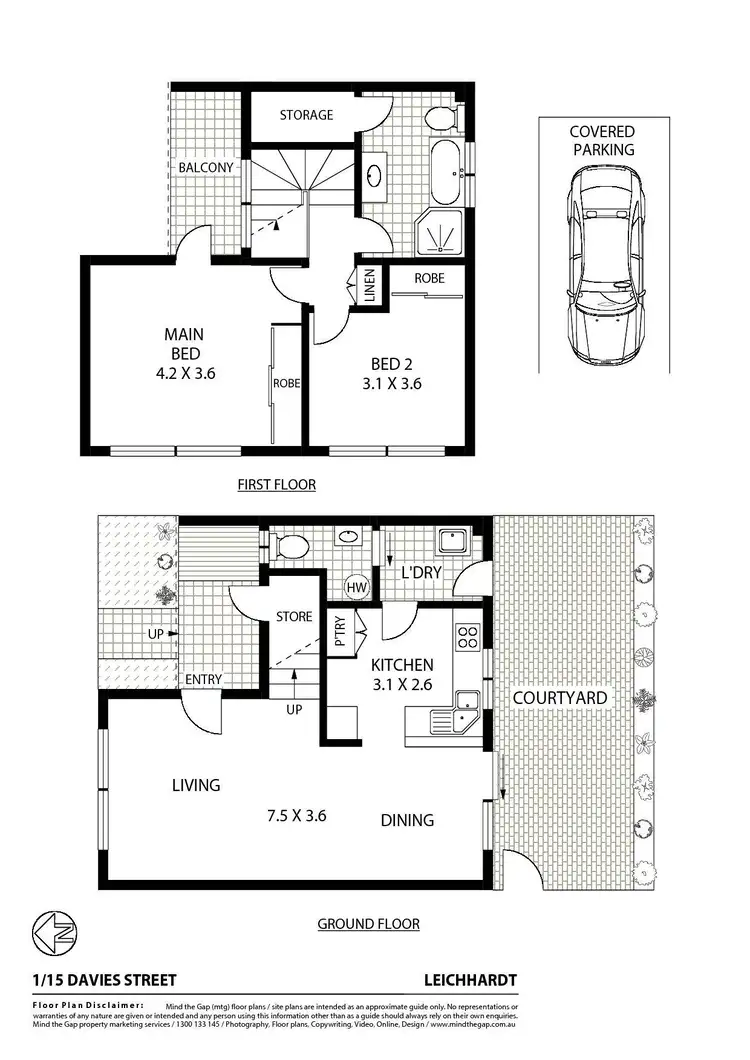 Floorplan of Homely house listing, 1/15 Davies Street, Leichhardt NSW 2040