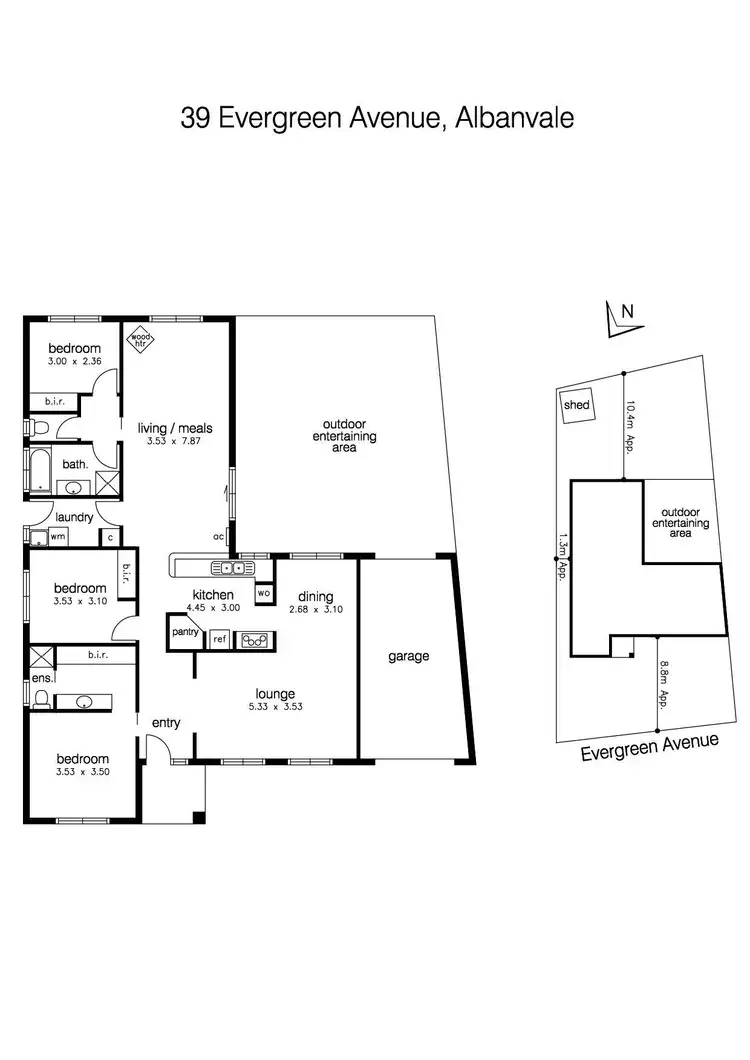 Floorplan of Homely house listing, 39 Evergreen Avenue, Albanvale VIC 3021