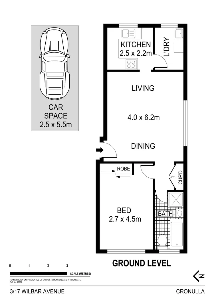 Floorplan of Homely apartment listing, 3/17 Wilbar Avenue, Cronulla NSW 2230
