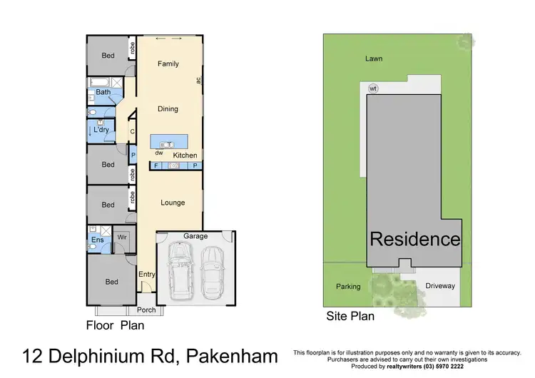 Floorplan of Homely house listing, 12 Delphinium Road, Pakenham VIC 3810