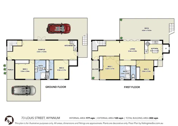 Floorplan of Homely house listing, 73 Louis Street, Wynnum QLD 4178