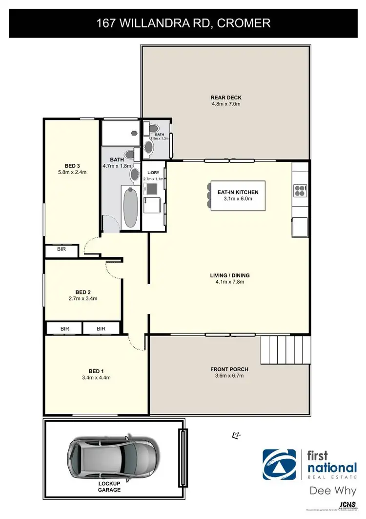 Floorplan of Homely house listing, 167 Willandra Road, Cromer NSW 2099