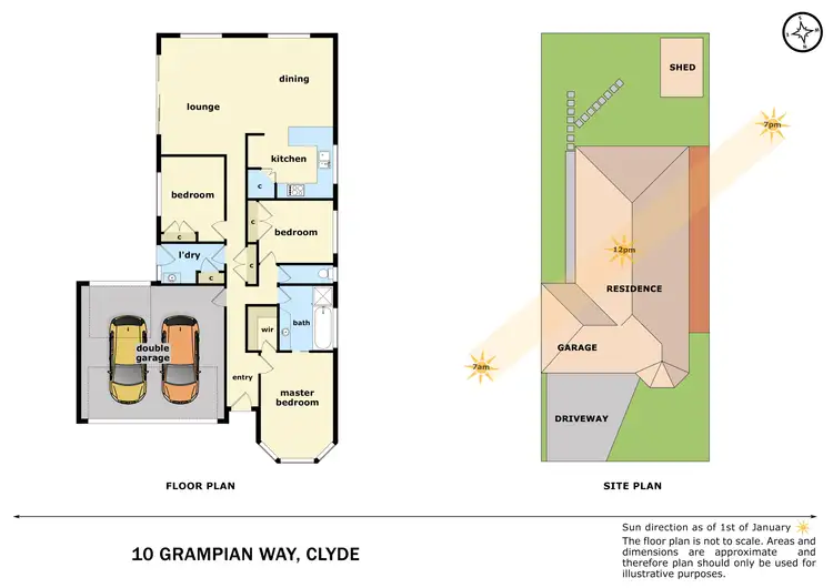 Floorplan of Homely house listing, 10 Grampian Way, Clyde VIC 3978