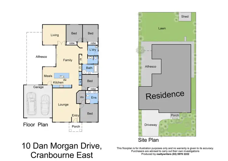 Floorplan of Homely house listing, 10 Dan Morgan Drive, Cranbourne East VIC 3977