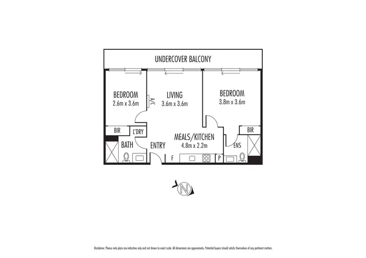 Floorplan of Homely apartment listing, 2605/8 Sutherland Street, Melbourne VIC 3000