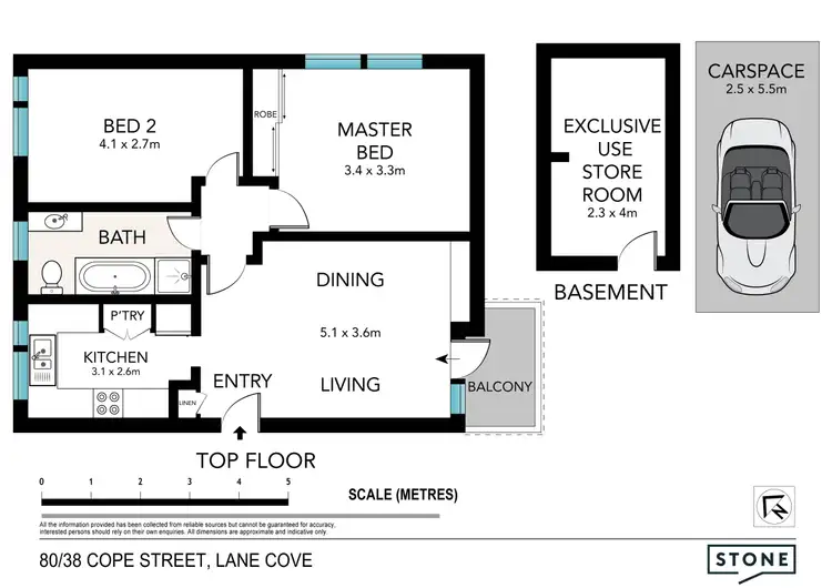 Floorplan of Homely apartment listing, 80/38 Cope Street, Lane Cove NSW 2066