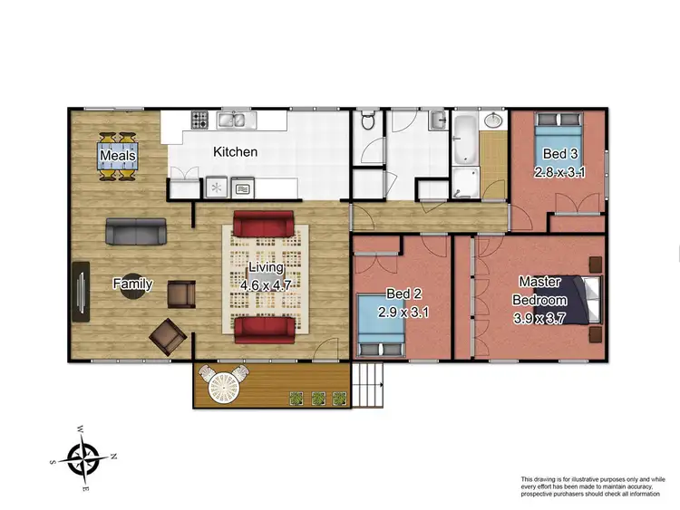 Floorplan of Homely house listing, 18 Teal Court, Dandenong North VIC 3175
