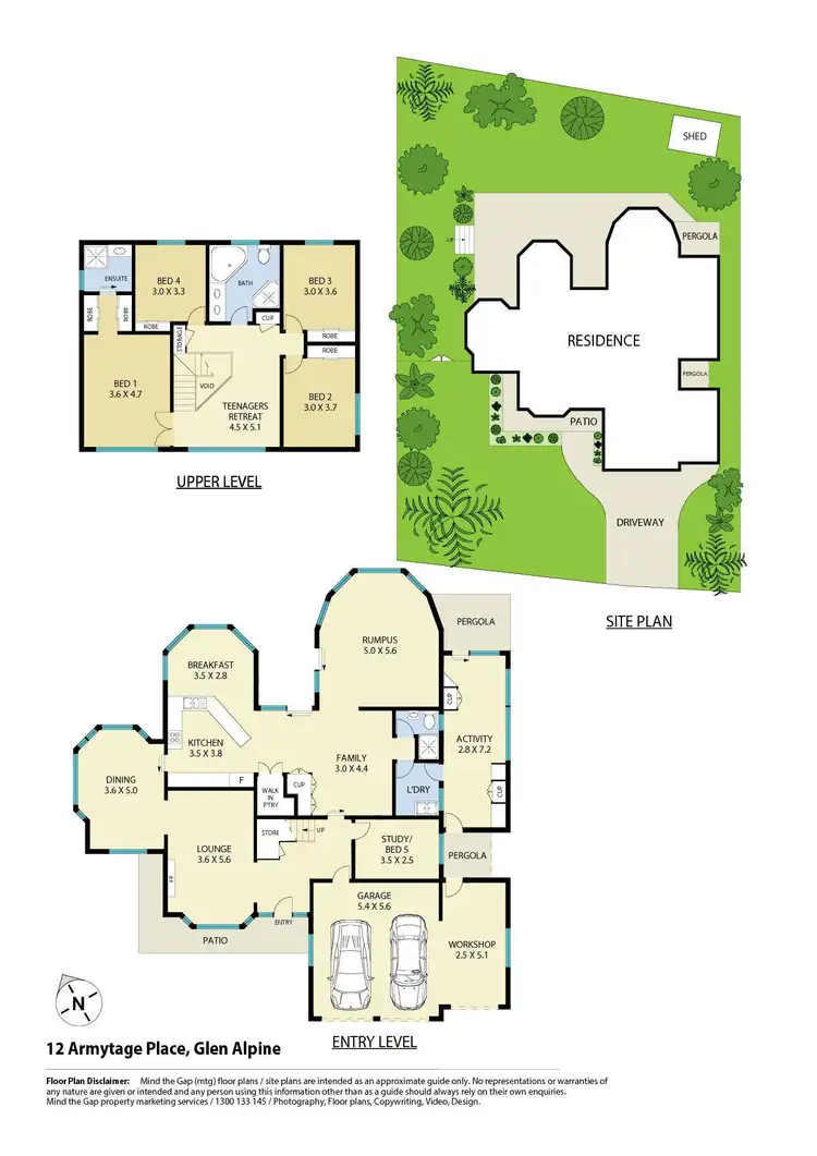 Floorplan of Homely house listing, 12 Armytage Place, Glen Alpine NSW 2560