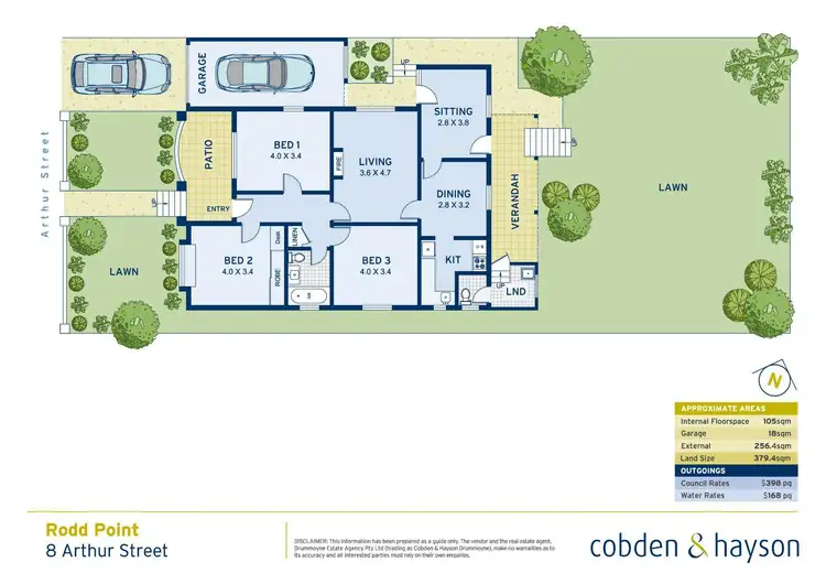 Floorplan of Homely house listing, 8 Arthur Street, Rodd Point NSW 2046