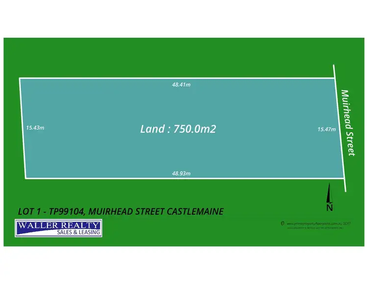 Floorplan of Homely land listing, LOT 1 Muirhead Street, Castlemaine VIC 3450