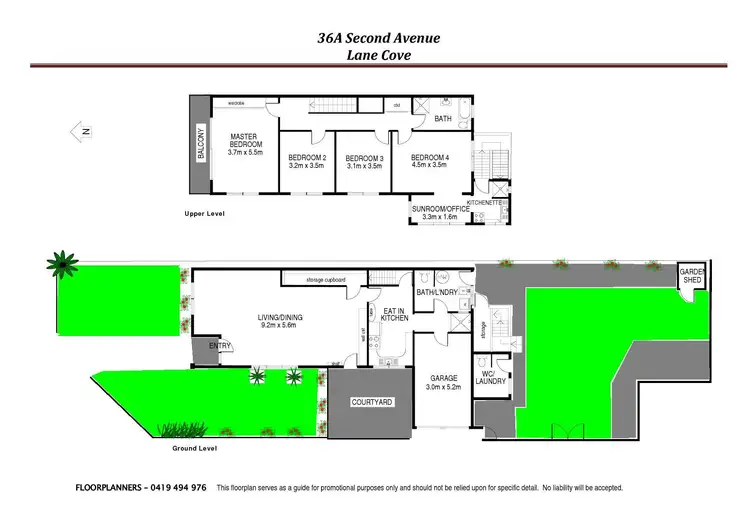 Floorplan of Homely house listing, 36A Second Avenue, Lane Cove NSW 2066