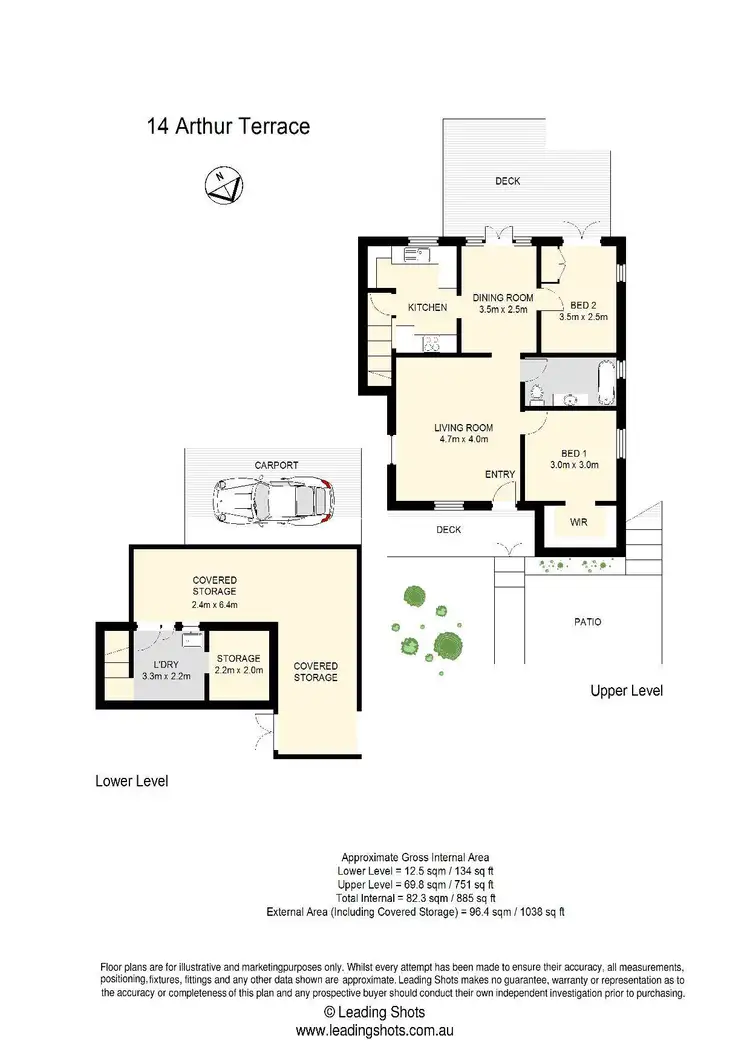 Floorplan of Homely house listing, 14 Arthur Terrace, Red Hill QLD 4059