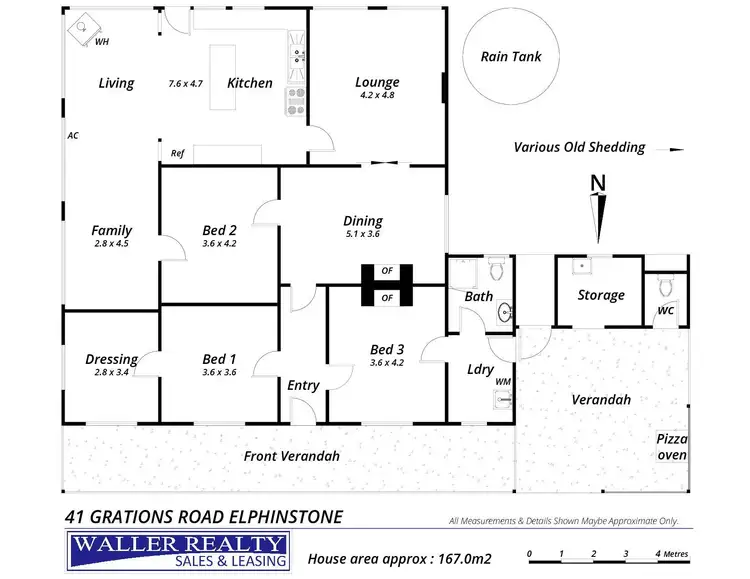 Floorplan of Homely house listing, 43 Grations Road, Elphinstone VIC 3448