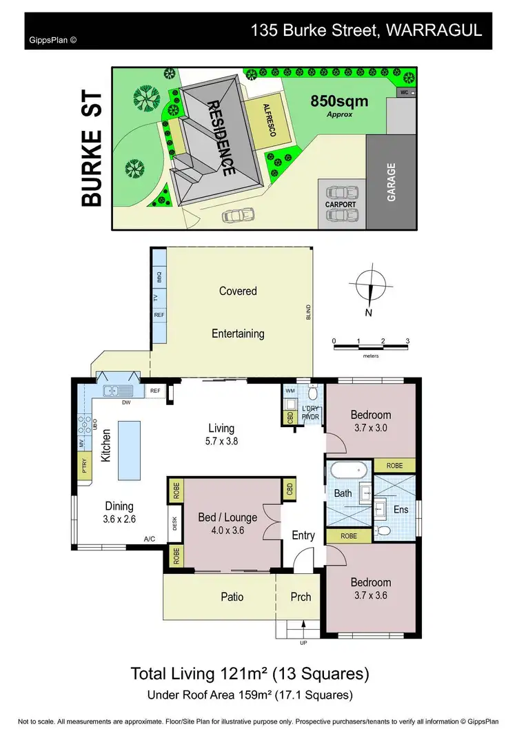 Floorplan of Homely house listing, 135 Burke Street, Warragul VIC 3820