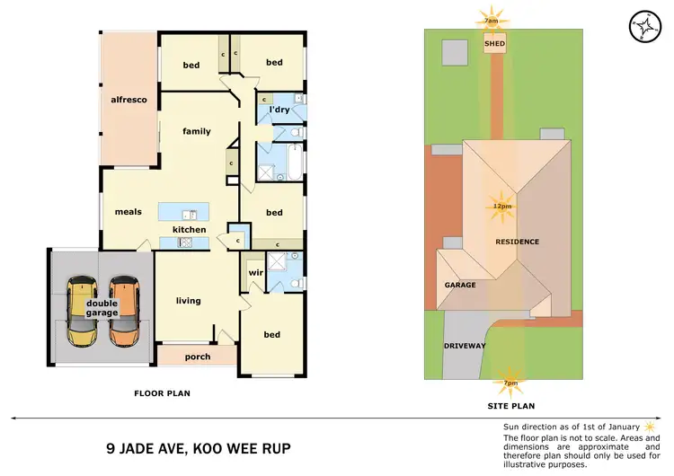 Floorplan of Homely house listing, 9 Jade Avenue, Koo Wee Rup VIC 3981