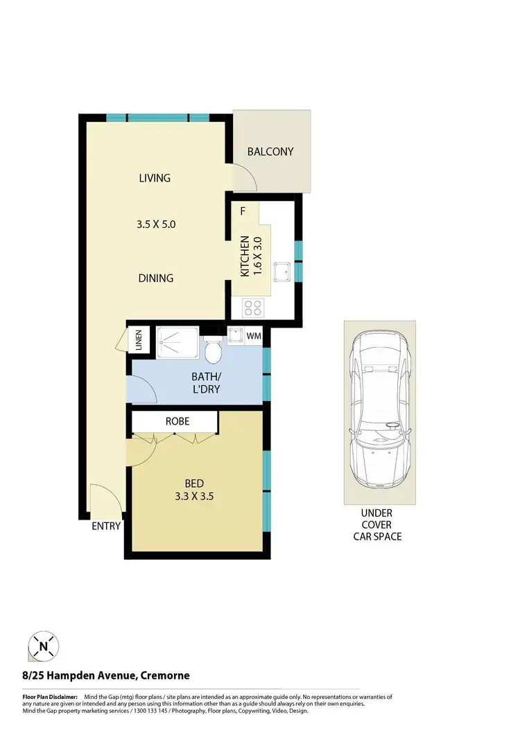 Floorplan of Homely apartment listing, 8/25 Hampden Avenue, Cremorne NSW 2090