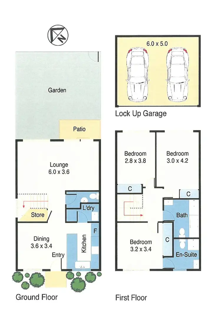 Floorplan of Homely townhouse listing, Address available on request