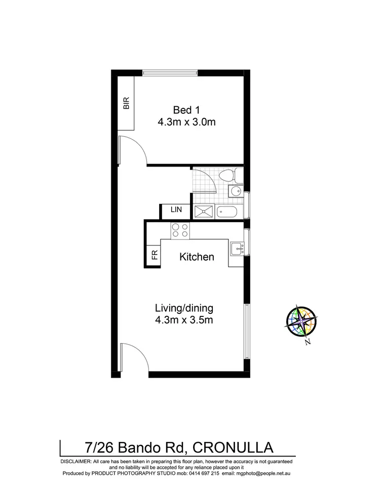 Floorplan of Homely apartment listing, 7/26 Bando Road, Cronulla NSW 2230