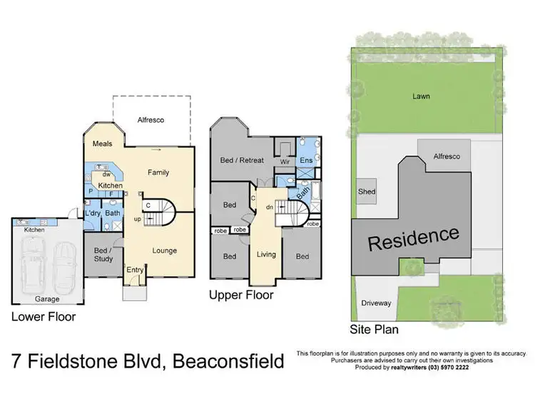 Floorplan of Homely house listing, 7 Fieldstone Boulevard, Beaconsfield VIC 3807