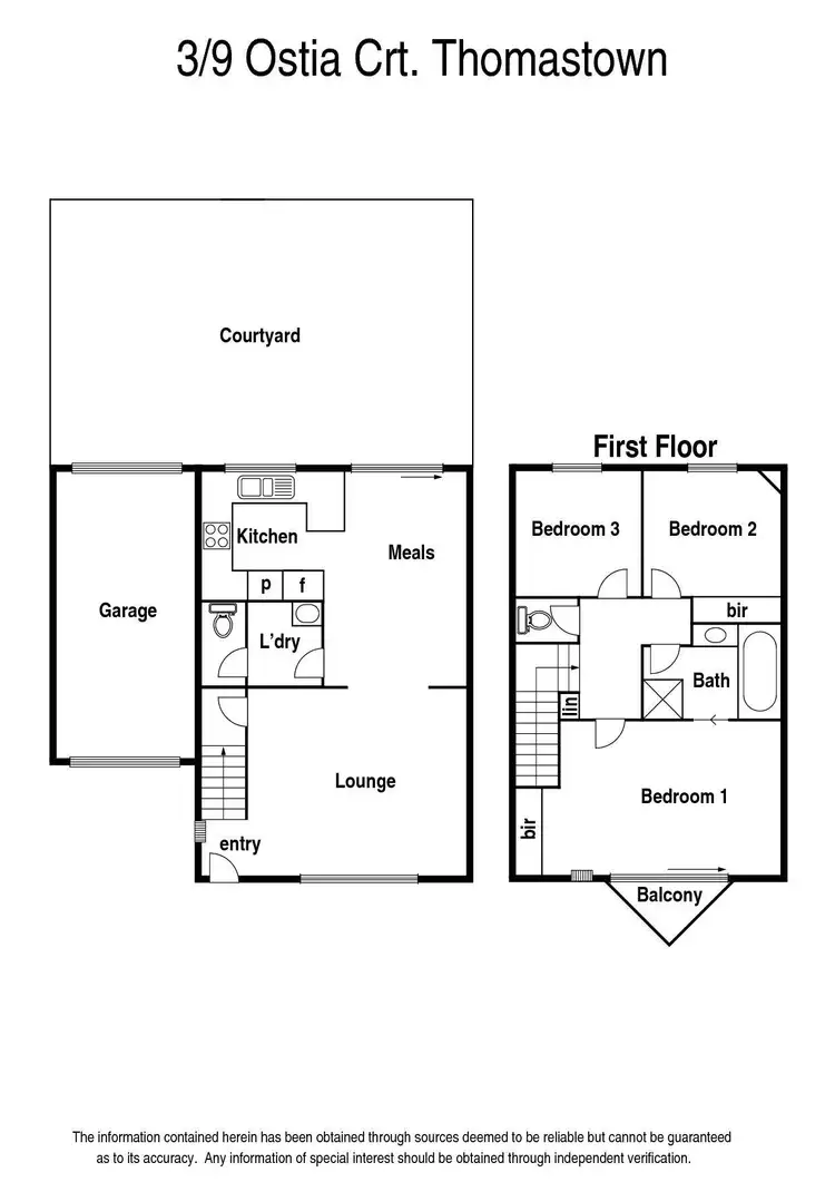Floorplan of Homely townhouse listing, 3/9 Ostia Court, Thomastown VIC 3074