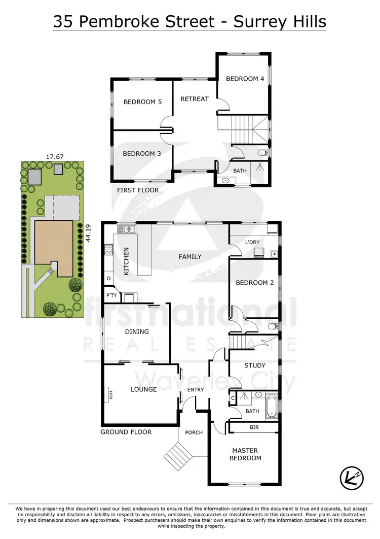 Floorplan of Homely house listing, 35 Pembroke Street, Surrey Hills VIC 3127
