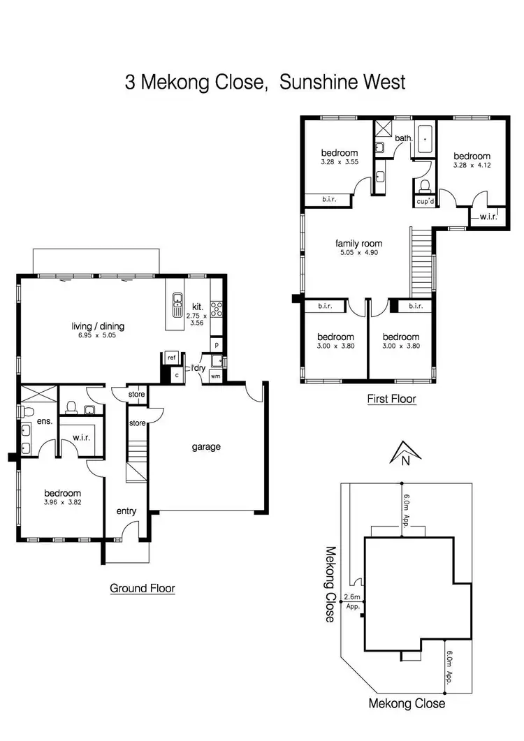 Floorplan of Homely townhouse listing, 3 Mekong Close, Sunshine West VIC 3020