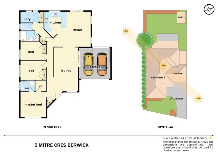 Floorplan of Homely house listing, 5 Mitre Crescent, Berwick VIC 3806