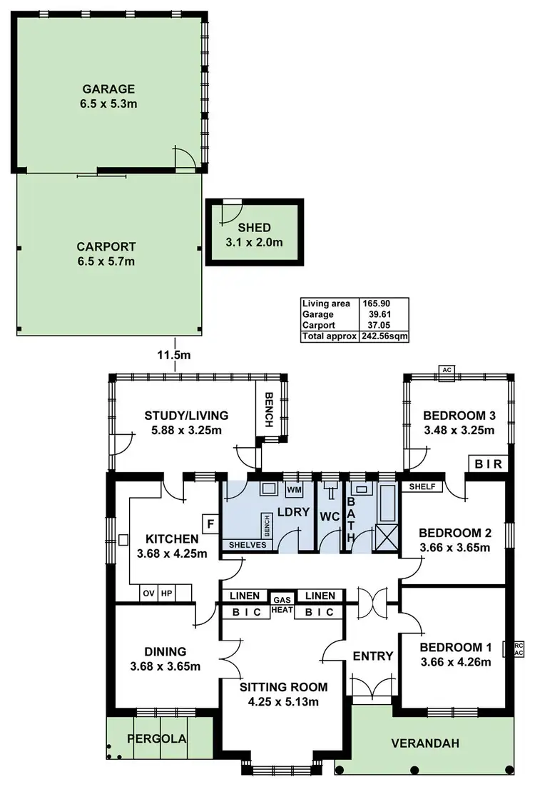 Floorplan of Homely house listing, 1 Cooper Angus Grove, Wattle Park SA 5066