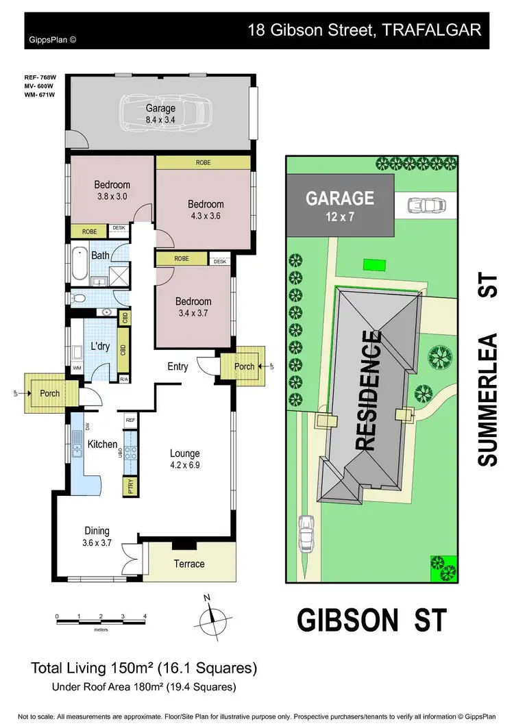Floorplan of Homely house listing, 18 Gibson Street, Trafalgar VIC 3824