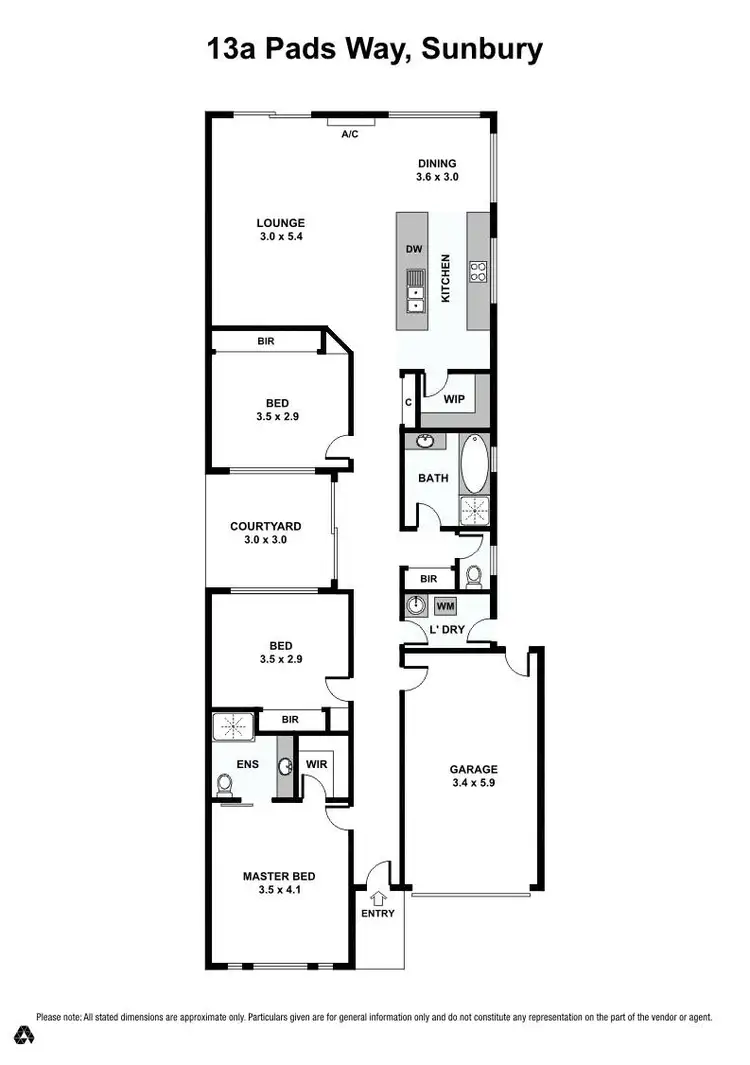 Floorplan of Homely house listing, 13A Pads Way, Sunbury VIC 3429