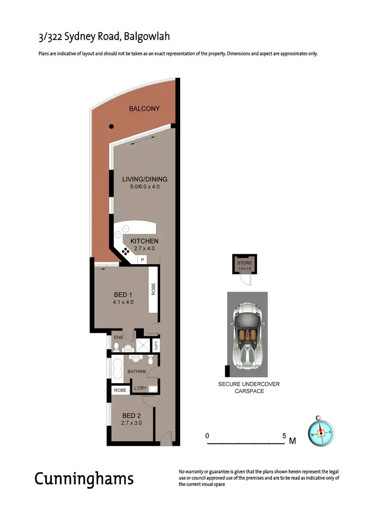 Floorplan of Homely unit listing, 3/322 Sydney Road, Balgowlah NSW 2093