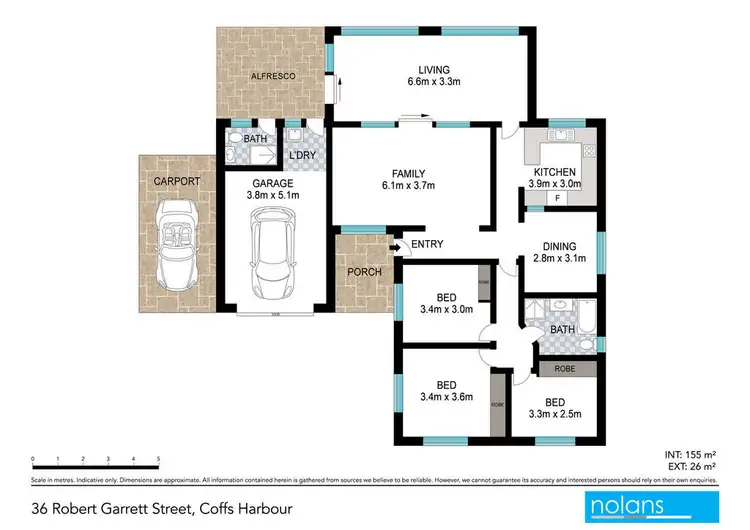 Floorplan of Homely house listing, 36 Robert Garrett Street, Coffs Harbour NSW 2450