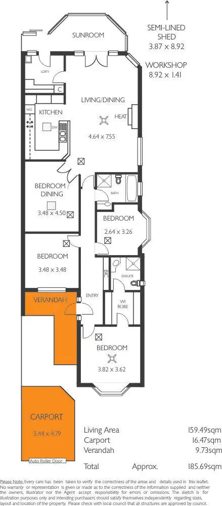 Floorplan of Homely house listing, 482 The Parade, Rosslyn Park SA 5072