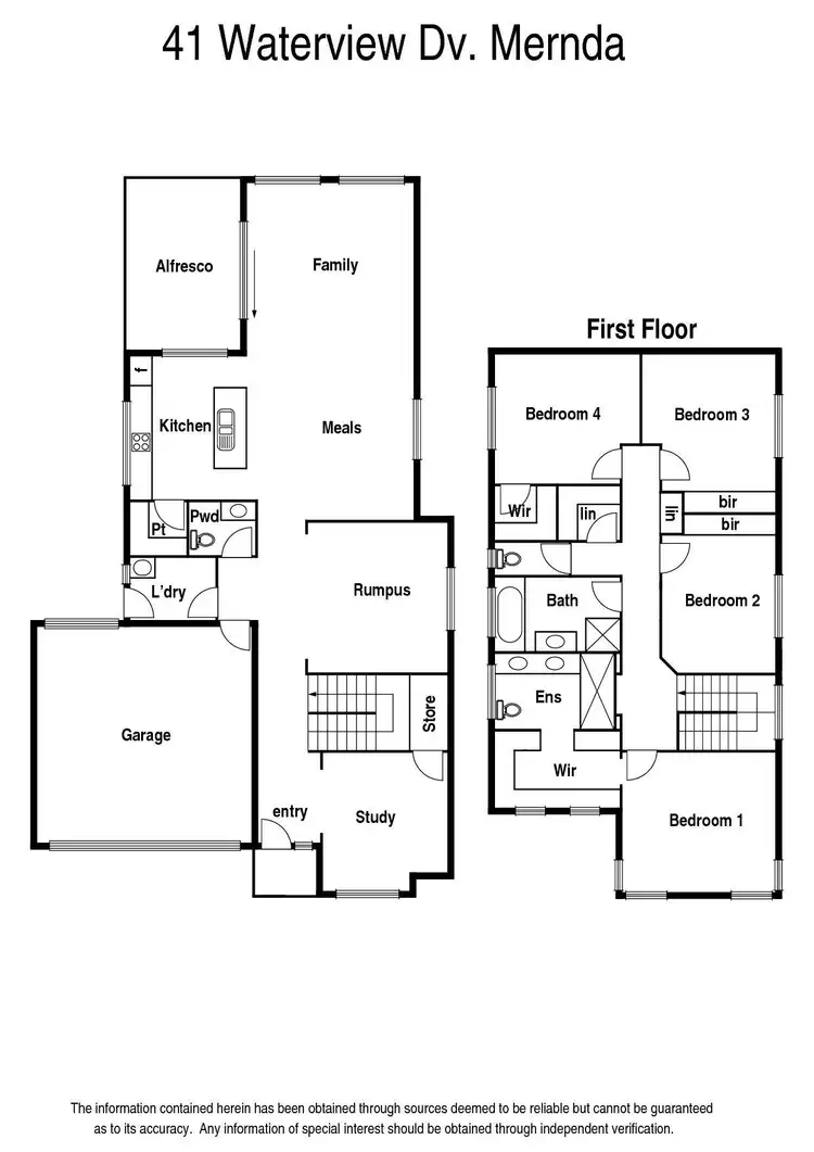 Floorplan of Homely house listing, 41 Waterview Drive, Mernda VIC 3754