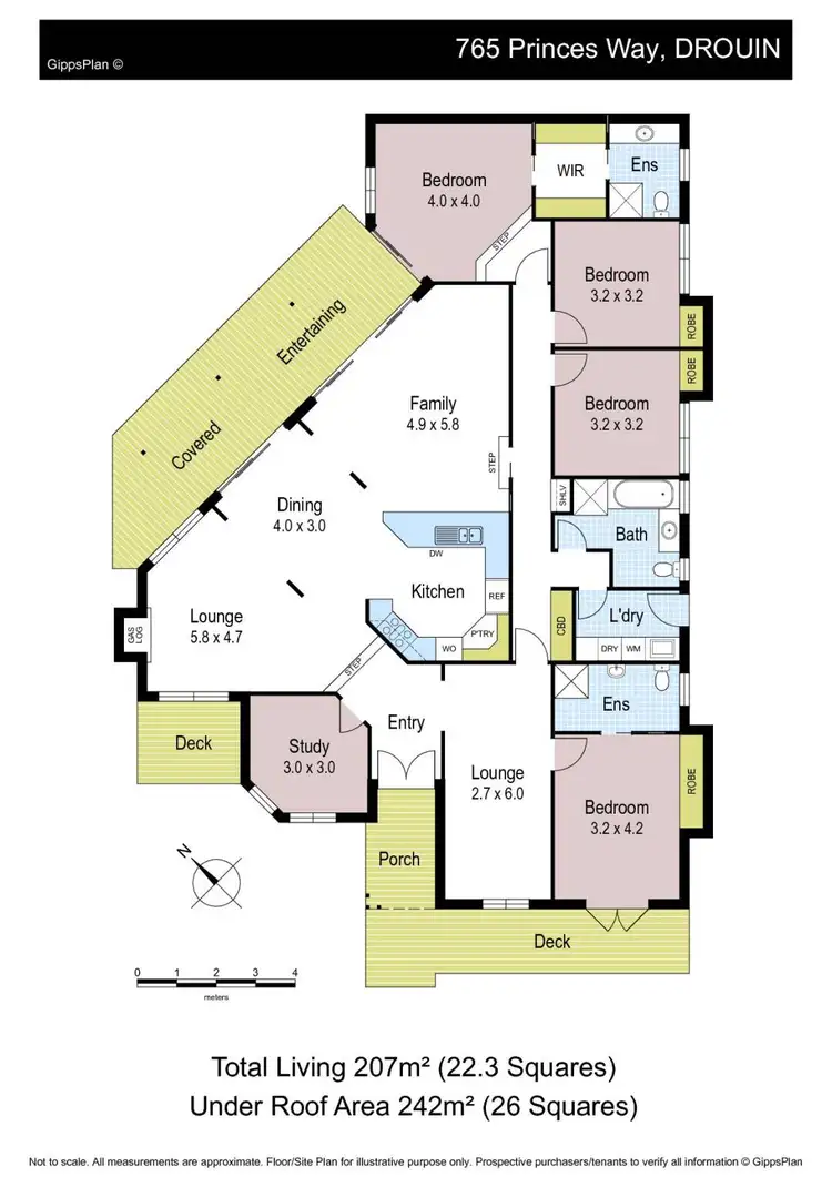 Floorplan of Homely house listing, 765 Princes Way, Drouin VIC 3818