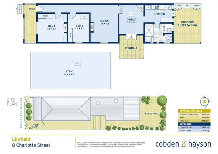 Floorplan of Homely house listing, 8 Charlotte Street, Lilyfield NSW 2040